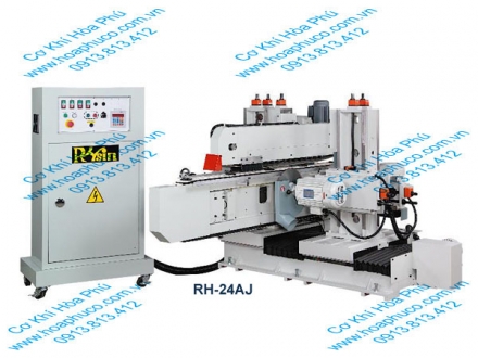 Máy cắt phay 2 đầu băng tải tự động